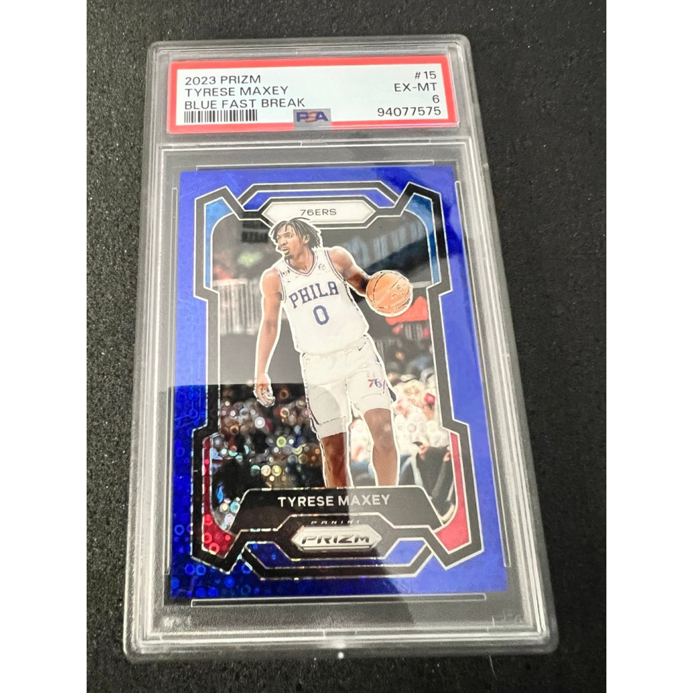 2023 PANINI PRIZM #15 TYRESE MAXEY BLUE
FAST BREAK